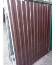 Профнастил коричневый Ral 8017 ПК 14 мм  0.4 мм 1.5/1.7/2 м