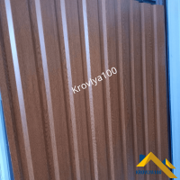 Профнастил Printek золотой дуб ПС 10 мм 0.35 мм 1.8 м  глянец стеновой